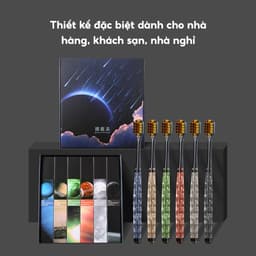 COMBO 6 Bàn chải đánh răng Pha Lê lông tơ mềm mại, Bàn chải than tre hoạt tính Nhật Bản chải Êm Sạch 7