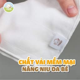 Khăn sữa sợi tre mipbi (hộp 6 cái) chuẩn organic an toàn cho bé 9