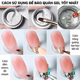 Gel vẽ thuỷ tinh Annies, gel vẽ nổi thủy tinh Annies - gel định hình úp móng làm nail 20g 8
