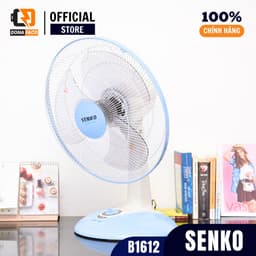 Quạt bàn B4 Senko 3 cánh B1612 gió mạnh 4 màu, nhỏ gọn tiện lợi công xuất 47W được bảo hành 24 tháng 9
