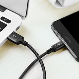Cáp sạc nhanh 2.4A Hoco X14 dài 1M USb ra Micro/ Type-c/ Li@ght@ning 7