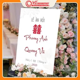 Bảng Cổng Cưới (Link 1)Bảng Đón Khách Để Cổng Cưới, Bảng Chào Đám Cưới, Bảng Welcome Đám Cưới 1