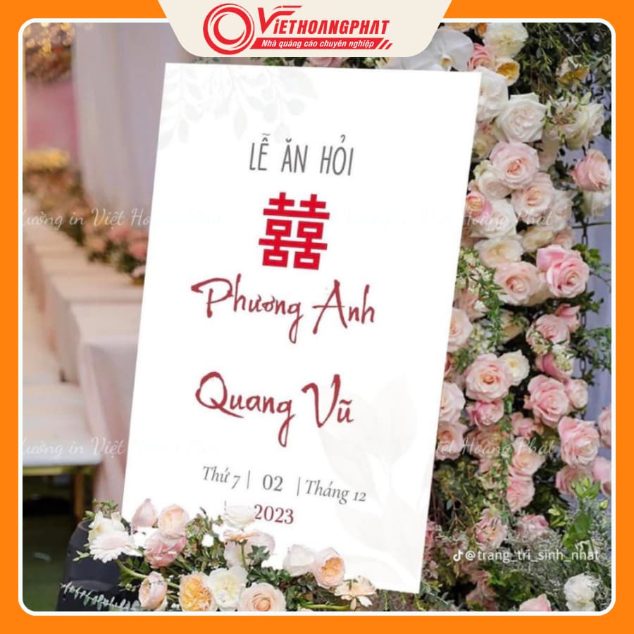 Bảng Cổng Cưới (Link 1)Bảng Đón Khách Để Cổng Cưới, Bảng Chào Đám Cưới, Bảng Welcome Đám Cưới