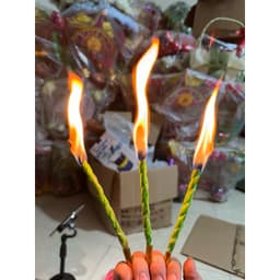 FREESIP 1 bó mồi nến hầu đồng ( 1bó = 20 cây CÓ VIDEO) loại thơm, cao cấp KHÔNG KHÓI, KHÔNG TÀN, KHÔNG TẮT 2