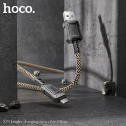 Cáp sạc nhanh Hoco X94/ X59 dài 1M/ 2M 2 đầu Type-c/ Micro/ Li@ght@ning chính hãng 9