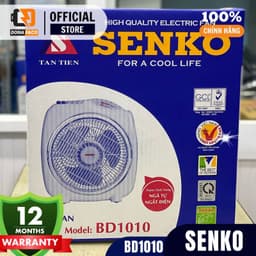 Quạt bàn đảo Senko BD1010 40W, Quạt hộp đảo gió chuyển hướng điện 3 cấp gió bảo hành 24 tháng 5