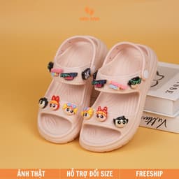 Dép Quai Hậu Cho Bé Gái KanKanStore Xăng Đan Bánh Mì Có Quai Trẻ Em KA64 5
