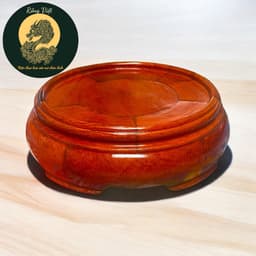 Đế gỗ kê bát lư hương RỒNG VIỆT, chân đế tròn ban thờ thần tài, đủ kích thước gỗ Hương cao cấp 5