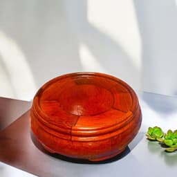 Đế gỗ kê bát lư hương RỒNG VIỆT, chân đế tròn ban thờ thần tài, đủ kích thước gỗ Hương cao cấp 3