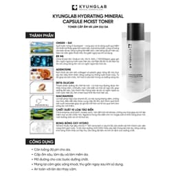 Toner cân bằng độ PH, cấp ẩm và làm dịu da Kyung Lab Hydrating Mineral Capsule Moist Toner 150ml 4