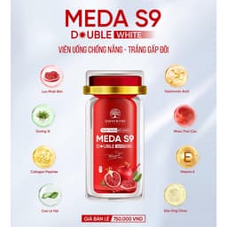 Meda S9 Duyên Thị Double White - Viên Uống Chống Nắng - Trắng Gấp Đôi (Hộp 3 lọ x 30 viên) 6