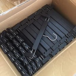 (COMBO 20-30-50 CÁI) Móc Kẹp Quần Nhựa Đen Cao Cấp Dài 30cm Người Lớn Tùy Chỉnh Chiều Dài 5