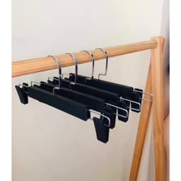 (COMBO 20-30-50 CÁI) Móc Kẹp Quần Nhựa Đen Cao Cấp Dài 30cm Người Lớn Tùy Chỉnh Chiều Dài 6