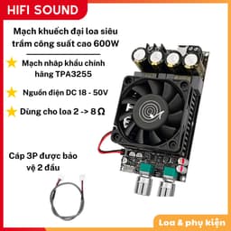 Mạch sub 600w, Mạch Siêu trầm Zk-6001 DC18-50V Loa siêu trầm 1