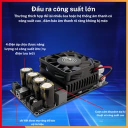 Mạch sub 600w, Mạch Siêu trầm Zk-6001 DC18-50V Loa siêu trầm 4