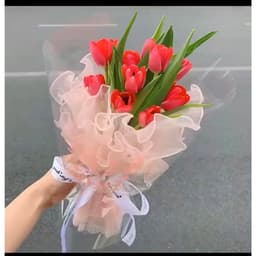 (4.5mx28cm) Giấy gói hoa-cuộn VOAN NGỌC,voan sóng viền ngọc trang trí bó hoa/bánh sinh nhật 7