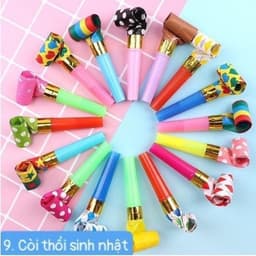 Set Kèn lưỡi tò te cho bé happy birthday dùng trong sinh nhật lễ tiệc 3