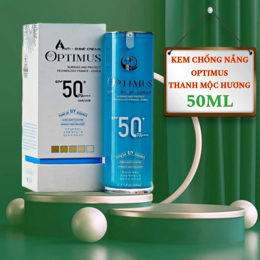 [Mẫu mới cải tiến] Kem chống nắng Optimus Thanh Mộc Hương - An toàn lành tính cho cả phụ nữ mang thai