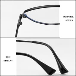 Gọng kính cận thời trang nam nữ  NARO EYEWEAR dáng vuông chống tia UV chất liệu titanium cao cấp - 10AD315 5