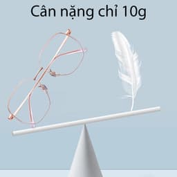 Gọng kính cận thời trang nam nữ  NARO EYEWEAR dáng vuông chống tia UV chất liệu titanium cao cấp - 10AD315 6