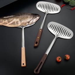 Bàn sản to🍀FREESHIP🍀Xẻng inox lật cá rán nguyên con chuyên dụng nhà bếp cao cấp,Dụng cụ lật cá nguyên con 1