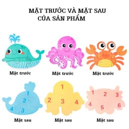 Bộ 6 tranh ghép cho bé 3-6 mảnh có hộp sắt gỗ Puzzle cao cấp 8