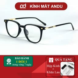 Gọng kính cận thời trang nam nữ ANDU EYEWEAR dáng vuông chống tia UV chất liệu nhựa cao cấp - 30145 1