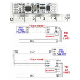 ATS001 MẠCH KHUẾCH ĐẠI TÍN HIỆU ĐIỀU KHIỂN CHO LED FULL MÀU ARGB WS2812B WS2811 UCS1903 LPD6803 8