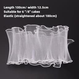 Voan Lưới quấn bánh sinh nhật 1.8M *13Cm, cuộn nơ voan cuộn thành bánh kem 6