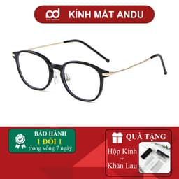 Gọng kính cận thời trang nam nữ NARO EYEWEAR dáng oval chống tia UV chất liệu titanium cao cấp - 39AD05 1