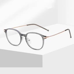 Gọng kính cận thời trang nam nữ NARO EYEWEAR dáng oval chống tia UV chất liệu titanium cao cấp - 39AD05 2