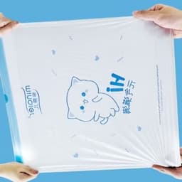 Cuộn 100 Túi Đựng Rác Minaier Tự Phân Hủy Có Dây Rút Chịu Lực Tốt, Không Gỉ Nước VH929 9