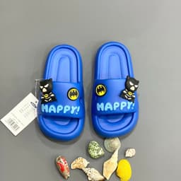 Dép lê Happy cho bé trai quai ngang bánh mì trẻ em siêu nhẹ Họa Tiết Siêu Nhân và Bat Man D2 3