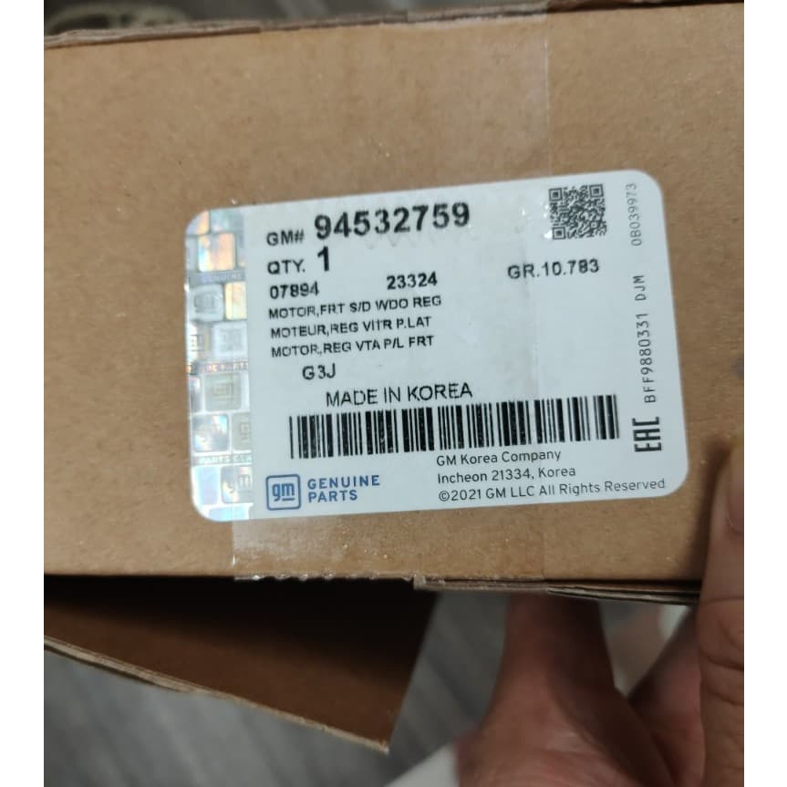 Mô tơ lên kính trước trái Cruze- LAcetti cdx 7 giắc hàng chính hãng GM và oem