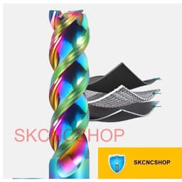 Mũi phay nhôm Mũi dao phay Kim loại phủ DLC - ENDMILL - SK CNC SHOP 2