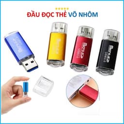 Đầu Đọc Thẻ Nhớ Nhôm và Đầu Đọc Thẻ Nhớ Rẻ/ 4 Loại Thẻ đa Năng Xoay/ All In One 4 Loại Thẻ. NL 1