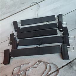(COMBO 20-30-50 CÁI) Móc Kẹp Quần Nhựa Đen Cao Cấp Dài 30cm Người Lớn Tùy Chỉnh Chiều Dài 2