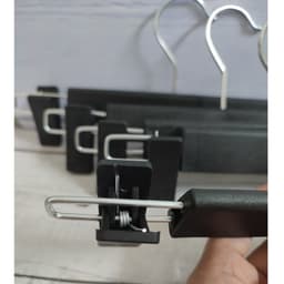 (COMBO 20-30-50 CÁI) Móc Kẹp Quần Nhựa Đen Cao Cấp Dài 30cm Người Lớn Tùy Chỉnh Chiều Dài 9