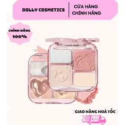 [ VEECCI ] VEECCI Phấn Má Hồng ,  Highlight bắt sáng 4trong1 Sắc Tông Nude Tự Nhiên 9g 1