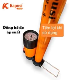 Bơm xe đạp xe máy Kapusi Dài 60cm lực bơm khỏe, bơm tay nhẹ nhàng tiện lợi có đầu bơm bóng, bơm đệm 4