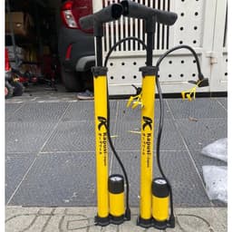 Bơm xe đạp xe máy Kapusi Dài 60cm lực bơm khỏe, bơm tay nhẹ nhàng tiện lợi có đầu bơm bóng, bơm đệm 6