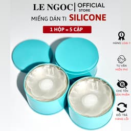 Miếng Dán Ngực Silicone Trong Suốt  Không Lộ Viền Sử Dụng Nhiều Lần 1