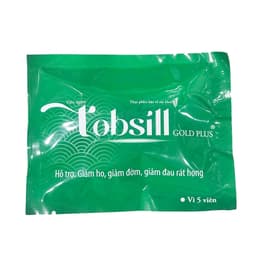Viên ngậm Tobsill Gold plus giảm ho, đờm, giảm đau rát họng, khản tiếng do ho 3