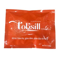 Viên ngậm Tobsill Gold plus giảm ho, đờm, giảm đau rát họng, khản tiếng do ho 6