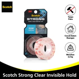 Băng keo hai mặt 3M™ Scotch® trong suốt, siêu dính 1