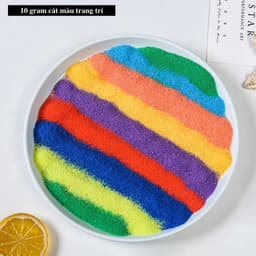 Cát màu trang trí, cát màu làm nến gel trong suốt - CATMAU 3