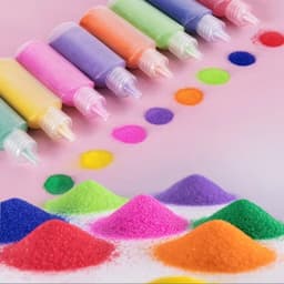 Cát màu trang trí, cát màu làm nến gel trong suốt - CATMAU 7