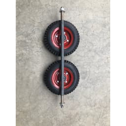 [KKTHN] Trục Bánh Xe Đẩy Hàng 54Cm, 60Cm, 70Cm, 80Cm, 90Cm Và 100Cm Đường Kính 2 Đầu Trục 17Mm 5