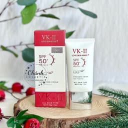 Kem Chống Nắng Love Skin White VK-II Nâng Tone Tự Nhiên Ngăn Ngừa Nám Sạm, Giữ Ẩm Da 50g 6