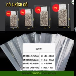 Túi Hút Chân Không Xếp Hông Định Hình SGE (B1D)-Rep TCTP, Chịu Nhiệt -20 Đến 100 Độ, (size 05 - 5kg) 5